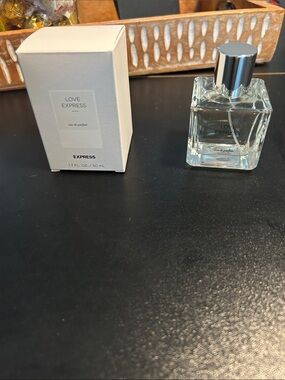 Express Clear Glass Perfume Bottle with Silver Cap